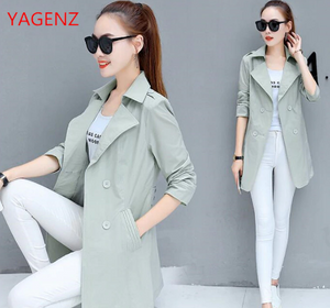 NEW Spring/autumn Women clothes 2018 Fashion Windbreaker coat womens Elegant Femme autumn coat Thin South Korean style BN3433